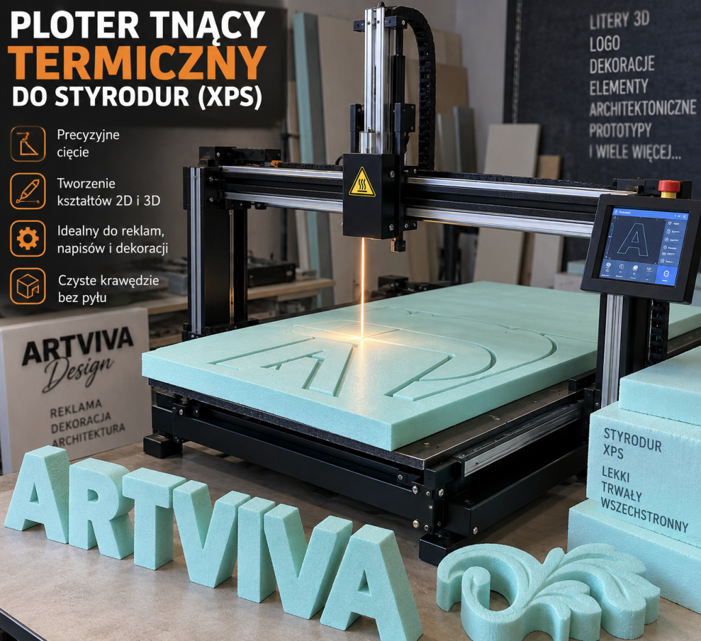 ploter termiczny Logo 3D styrodur